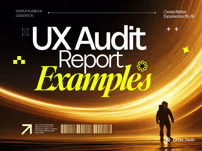 Professional UX audit report structure with findings, severity, and recommendations
