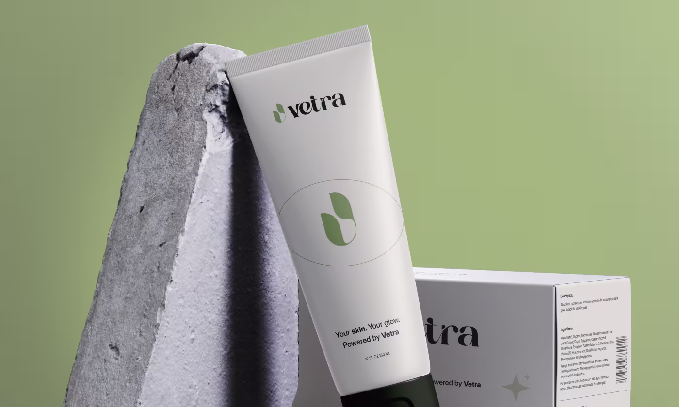 Vetra Skincare Branding