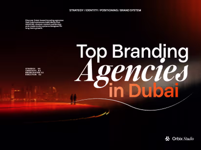 Top branding agencies in Dubai showing Dubai skyline with strategy identity positioning and brand system framework for finding best branding agencies in Dubai UAE