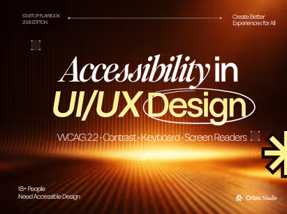 Accessible UI/UX design checklist covering WCAG testing and inclusive practices