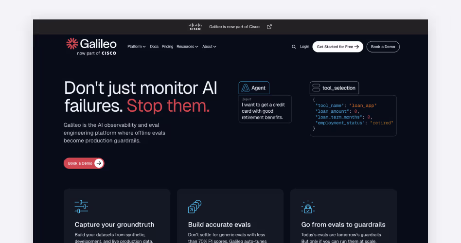 Galileo AI homepage screenshot, an AI design tool for fast UI ideation and generating editable interface screens