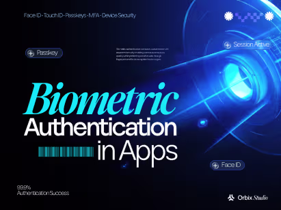 Biometric authentication app design guide — face ID and fingerprint UX patterns