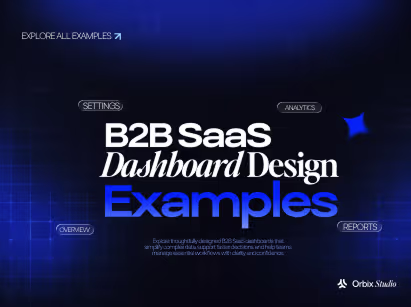 Thumbnail featuring B2B SaaS dashboard design examples with analytics, reporting, and dashboard UI inspiration for SaaS products.