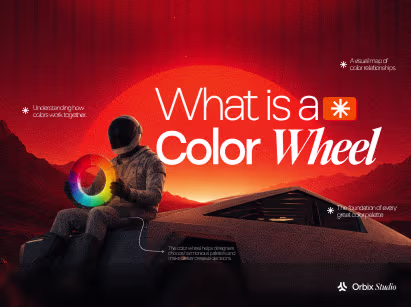 Illustrated color wheel showing primary, secondary, and tertiary colors for design and color harmony.