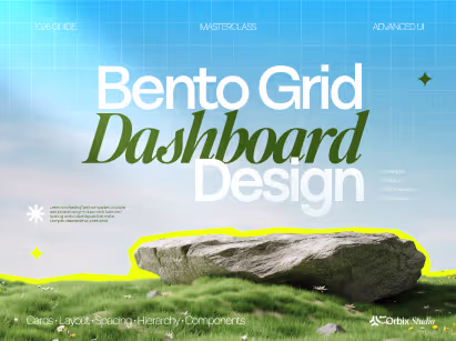 Bento grid dashboard layout balancing aesthetics with usability