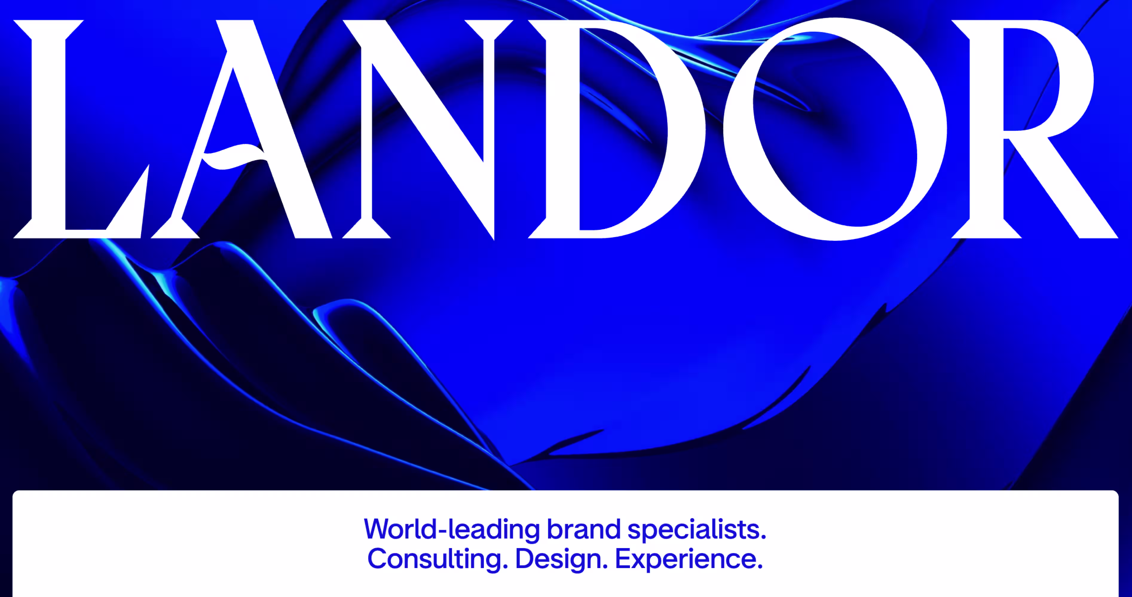 Landor global branding agency specializing in brand transformation and experience design