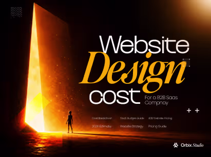 Thumbnail illustrating website design cost for a B2B SaaS company with pricing guidance and cost estimation for modern SaaS websites.