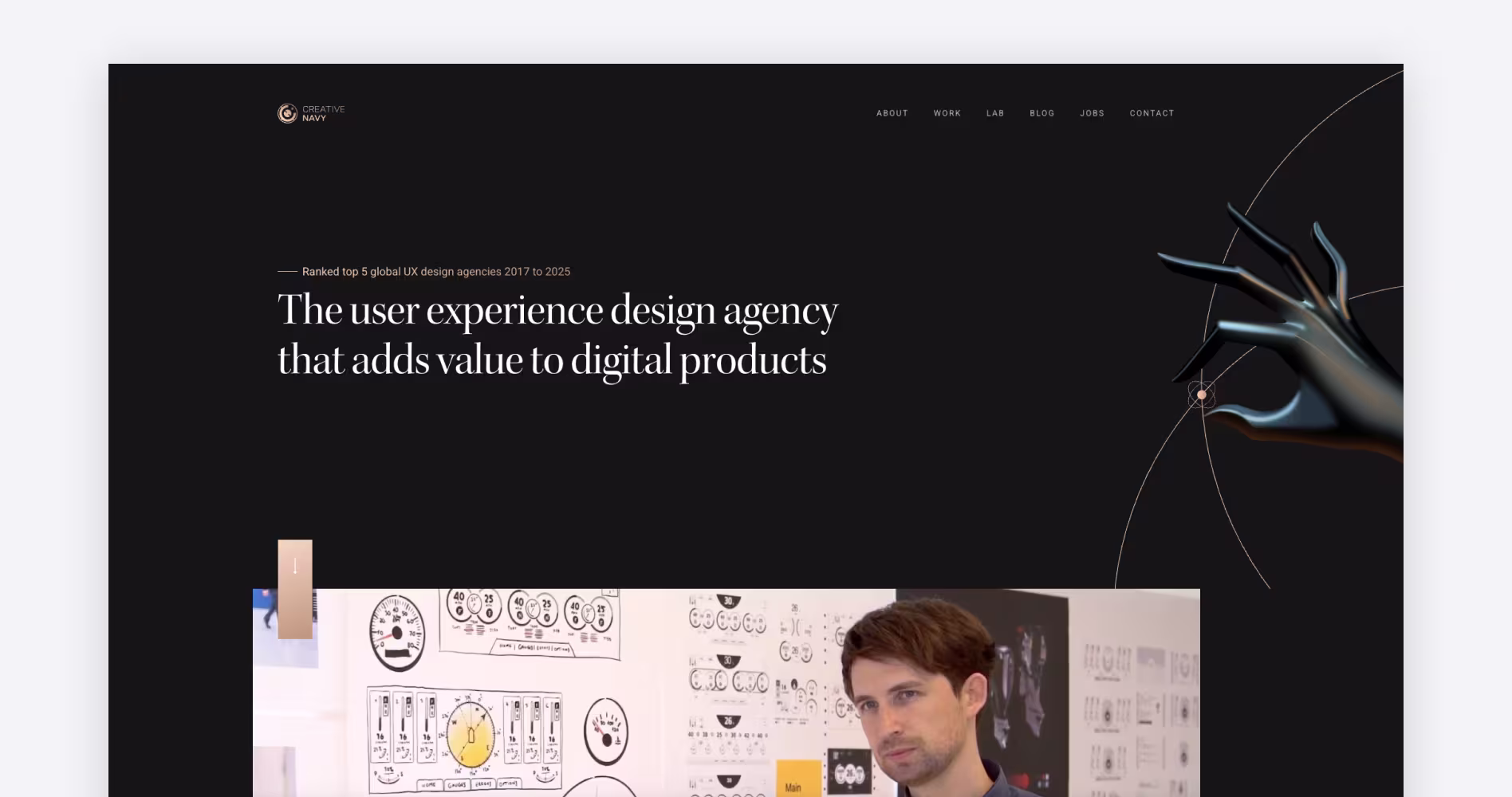 Arounda product design and Webflow development preview for B2B SaaS companies