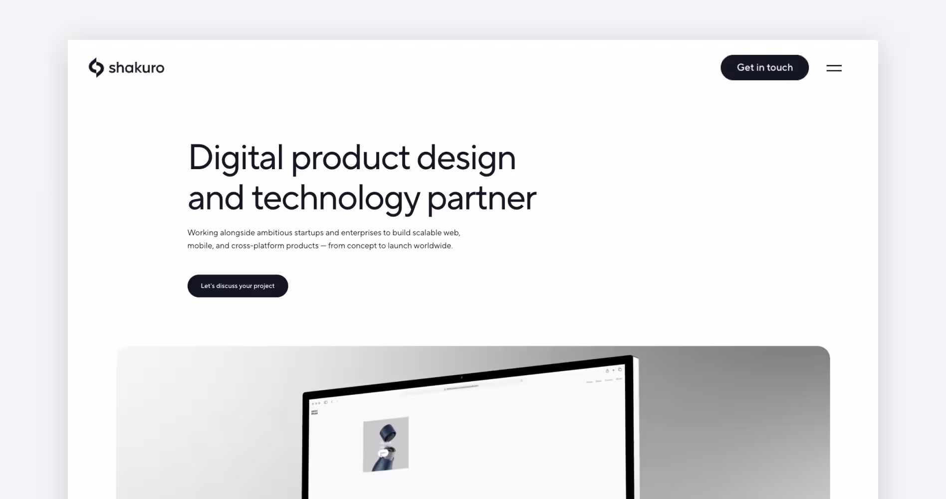 Shakuro UI UX and product development preview for SaaS and fintech startups