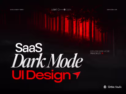 SaaS Dark Mode UI Design Best Practices for Better User Experience 