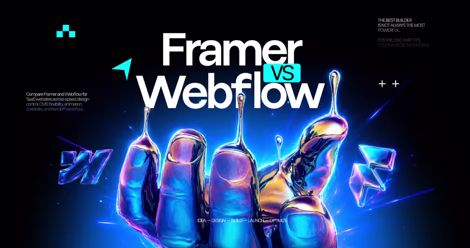 Framer vs Webflow Compared: SEO, CMS, Pricing, Performance & More