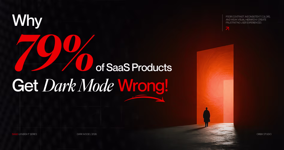 Why 79 percent of SaaS products get dark mode UI design wrong due to poor contrast
