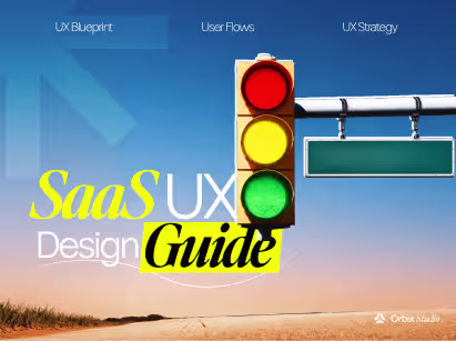 Complete SaaS UX design guide illustrating UX blueprint, user flows, and product strategy