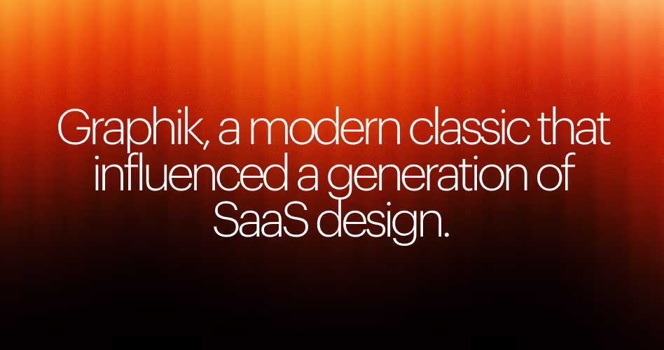 Graphik font example illustrating premium SaaS typography with modern visual hierarchy and readability.