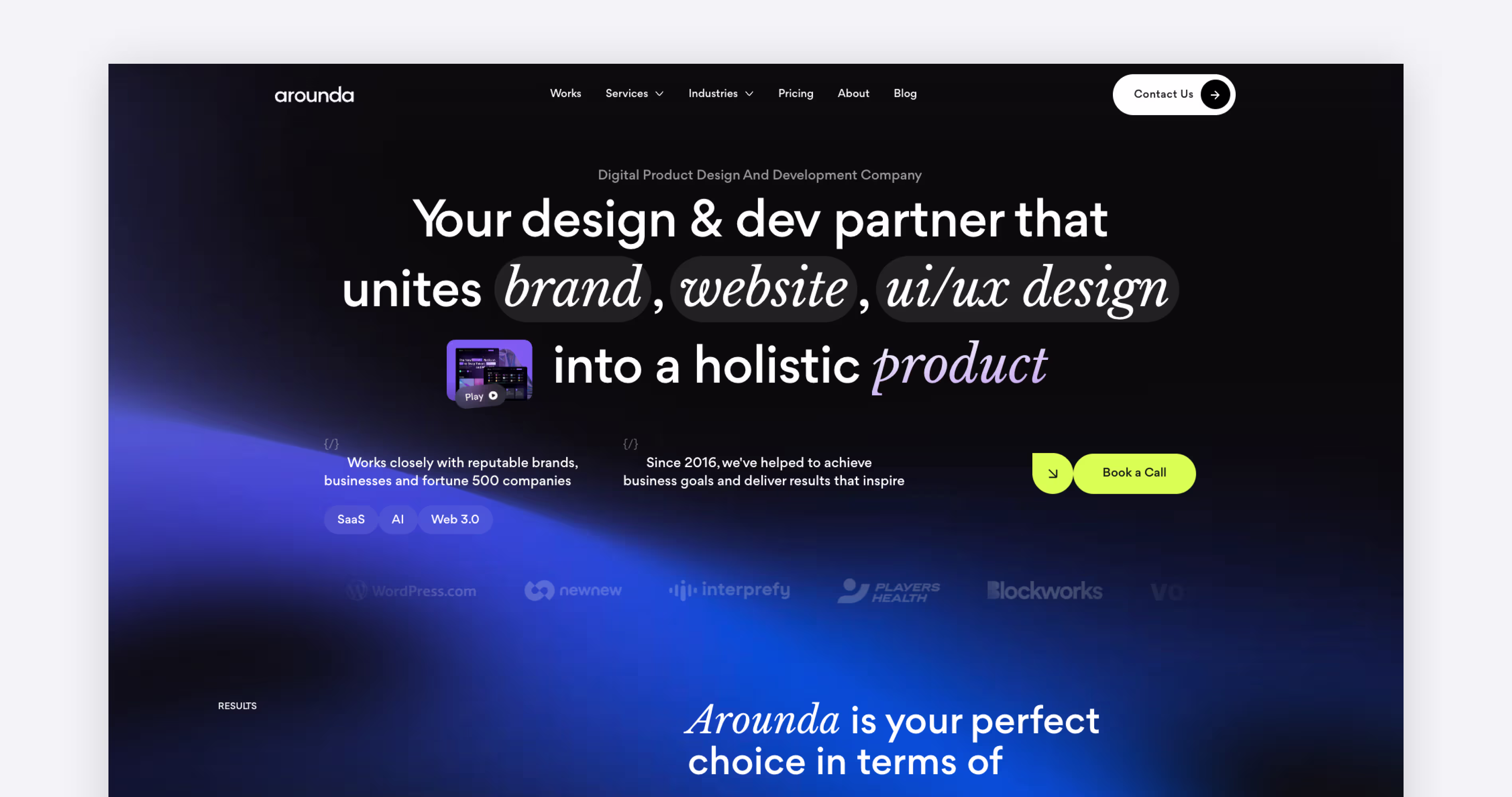 Arounda MVP development agency for startups focused on UX UI and product growth