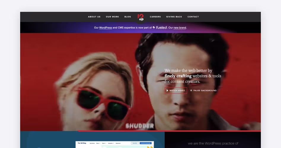 10up web design agency homepage — enterprise WordPress engineering agency featured in the top web design companies guide