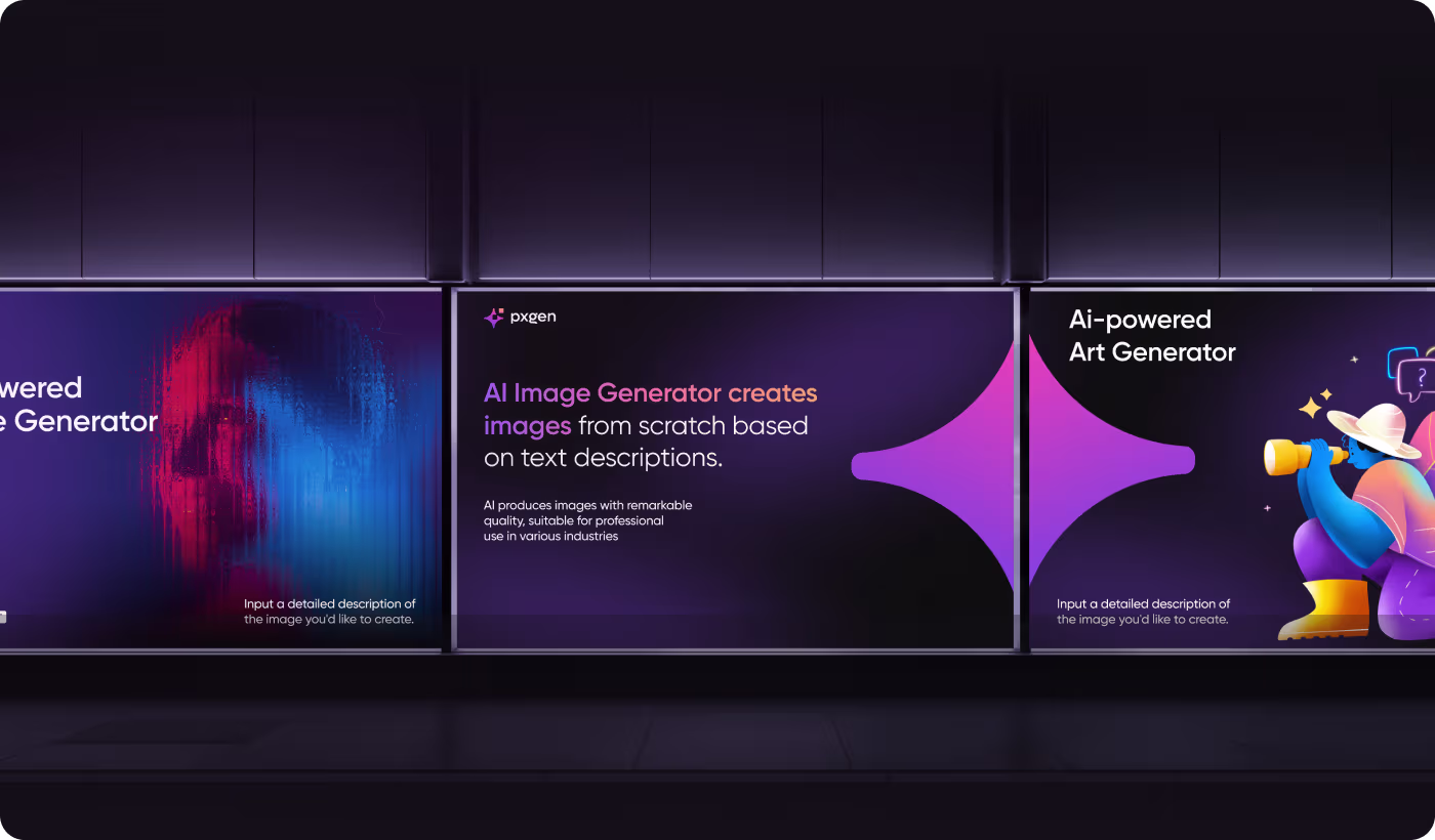 PXGEN original website homepage before redesign showing unclear product purpose by Codeair Software Solutions