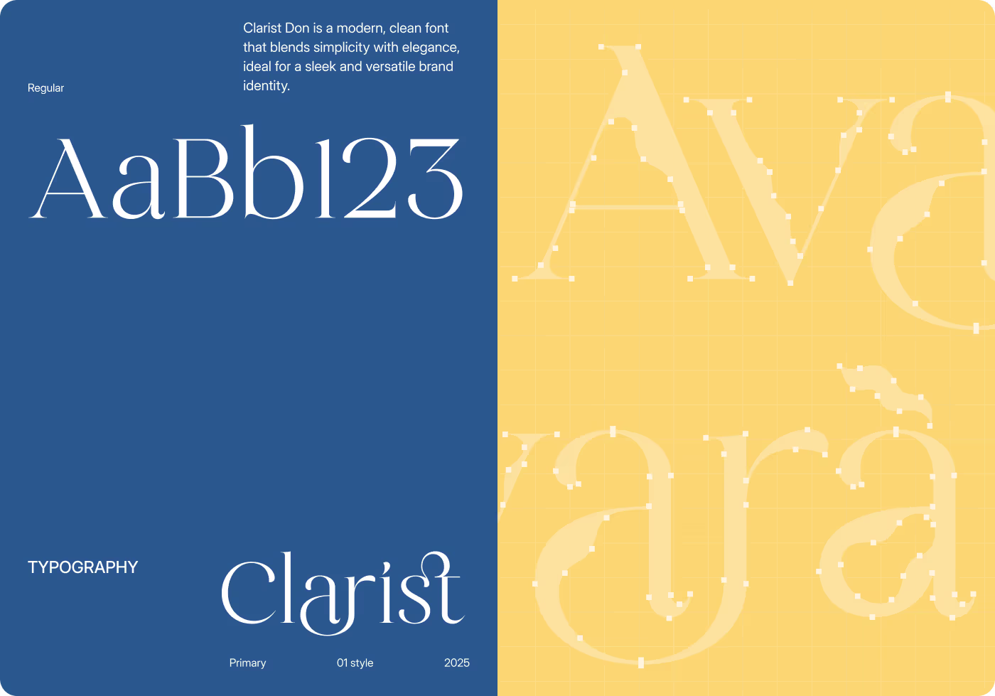 Avara bold typography and minimalist fashion layout by Codeair Software Solutions