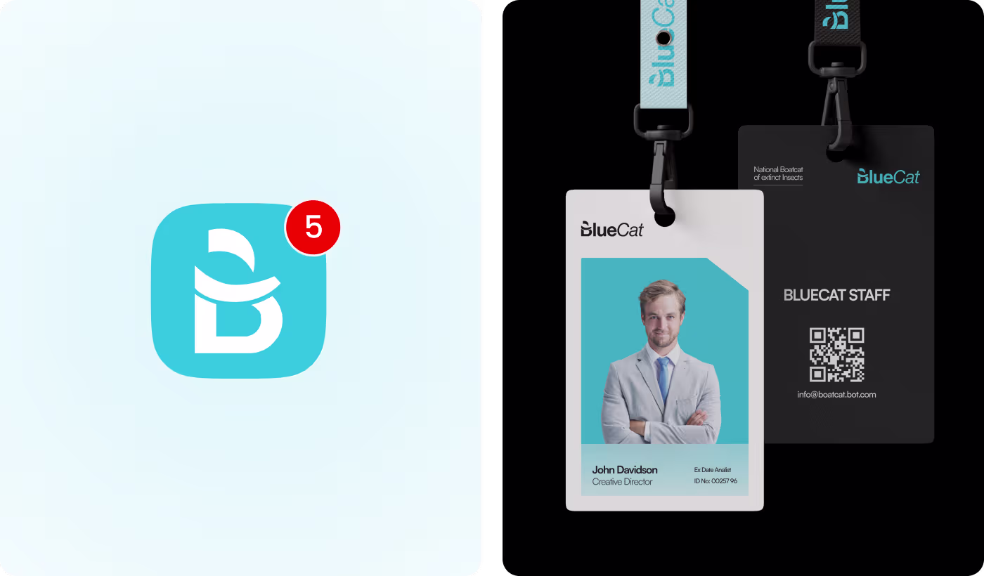 BlueCat brand mobile app screen and icon design research by Codeair Software Solutions