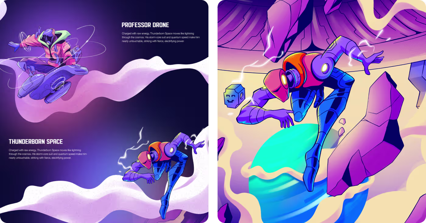 Unified sci-fi color palette and lighting system by Codeair Software Solutions
