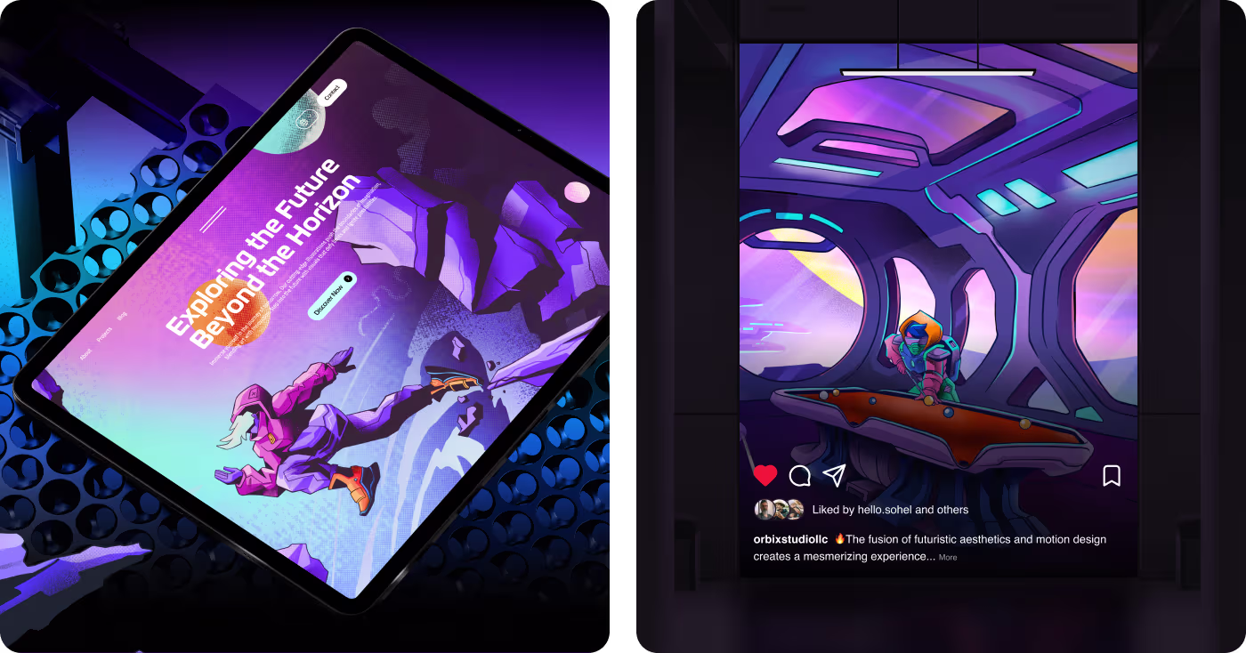 Defenders of the World cluttered sci-fi composition before redesign by Codeair Software Solutions