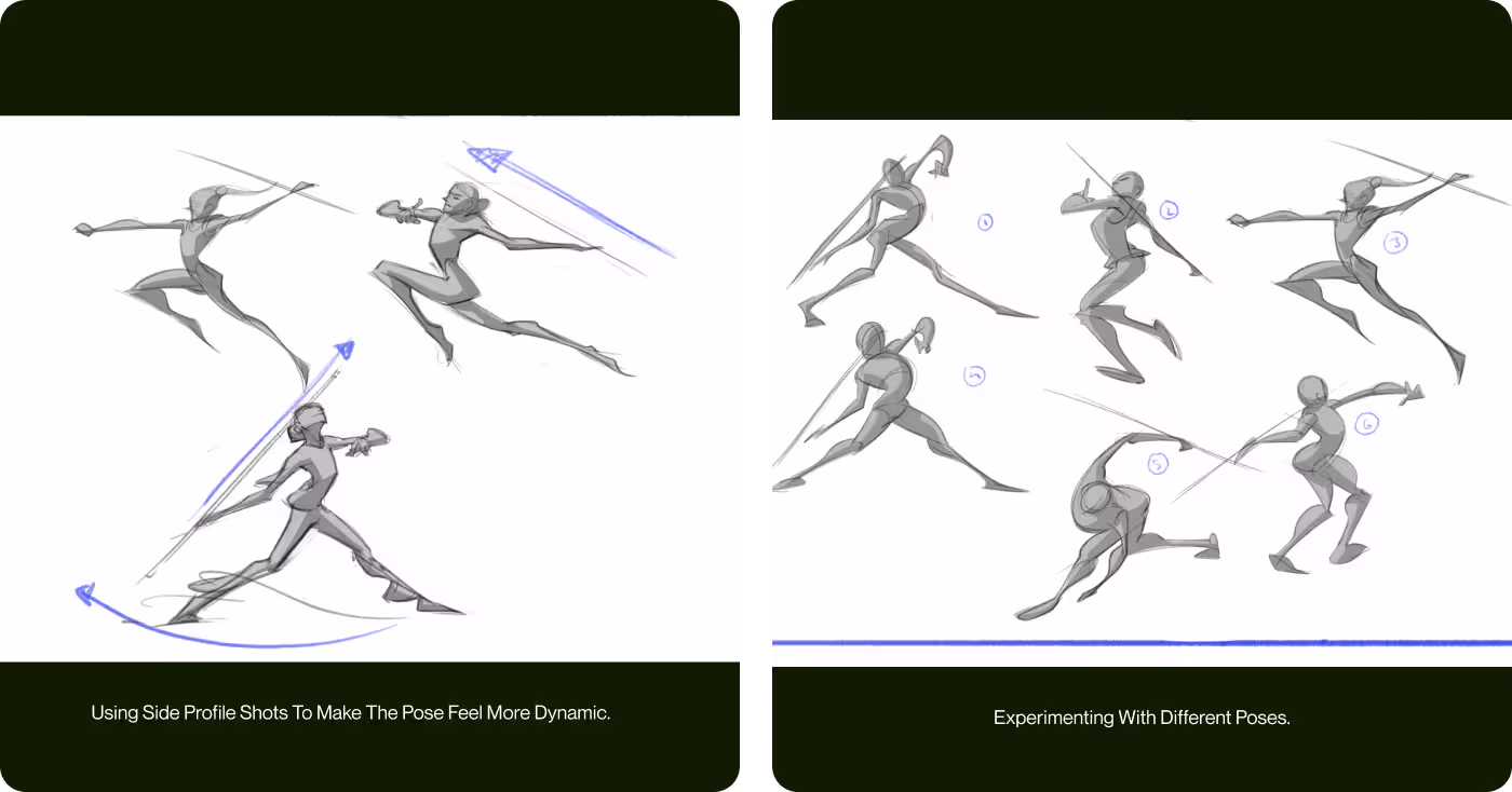 Codeair Software Solutions high-jumper illustration with motion guide lines showing eye-tracking 
