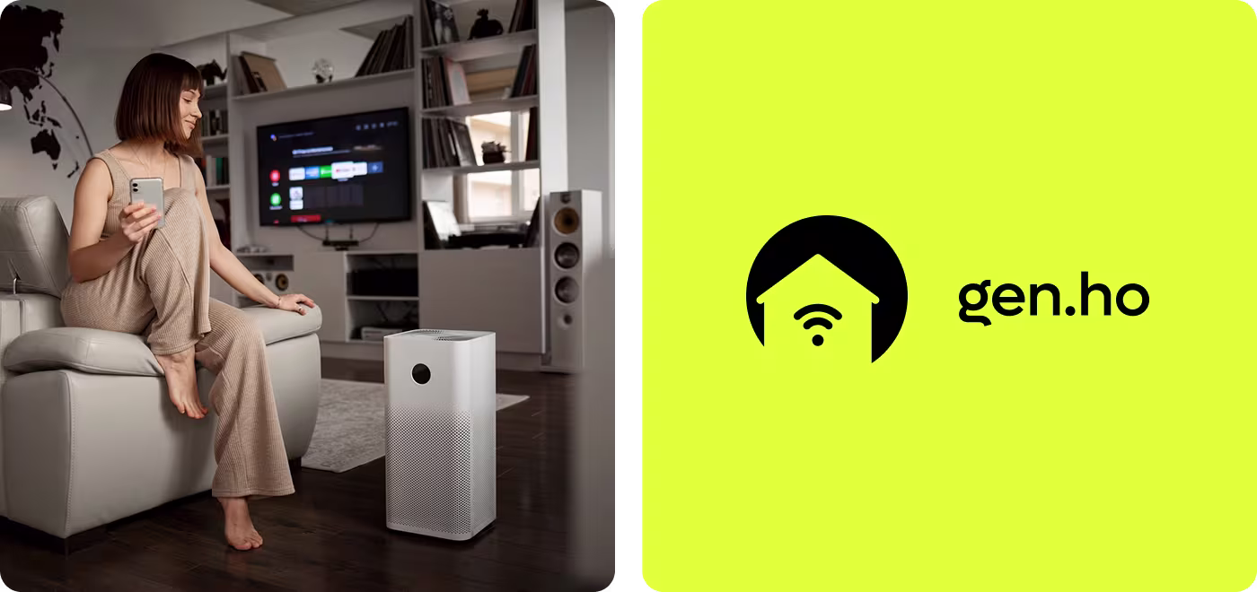 Codeair Software Solutions case study showing Gen.ho smart home app problem of scattered device controls, complex automation setup, and confusing technical interface