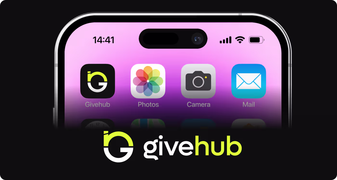 	Cluttered GiveHub campaign information layout with crowded details before redesign by Codeair Software Solutions