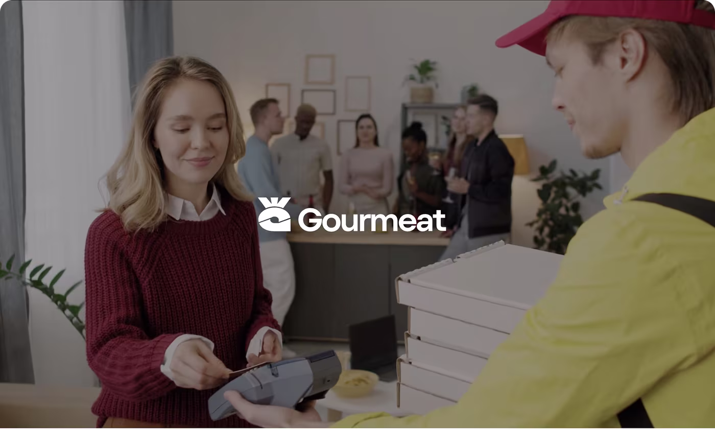 Gourmeat food delivery app case study banner showing clearer checkout experience by Codeair Software Solutions