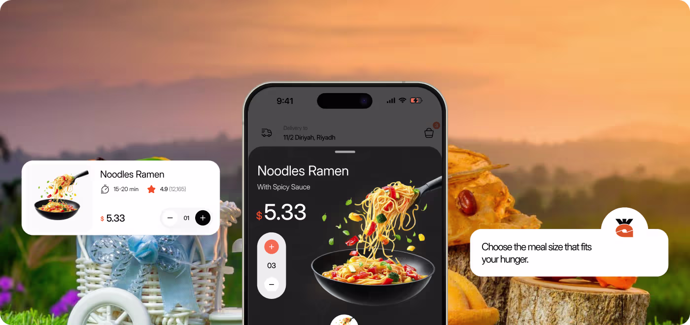 Simplified Gourmeat meal browsing flow and improved information hierarchy by Codeair Software Solutions