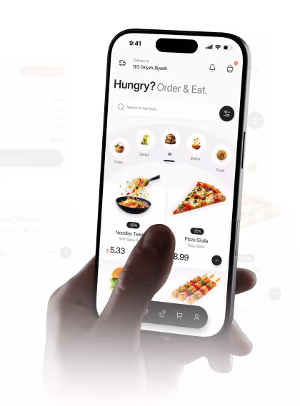 Gourmeat modern food delivery app overview with faster ordering and real-time tracking by Codeair Software Solutions