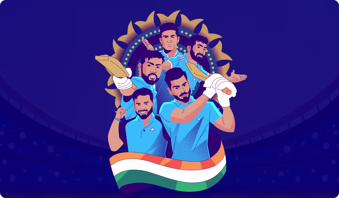 ICC World Cup team colors and flag-based visual identity design by Codeair Software Solutions
