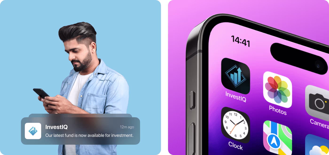InvestIQ redesigned onboarding and portfolio tracking flow by Codeair Software Solutions