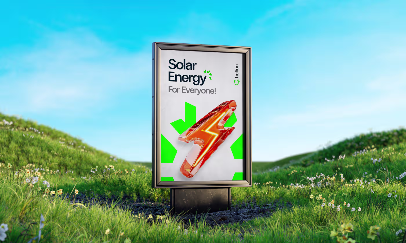 Helion solar energy brand identity case study by Codeair Software Solutions