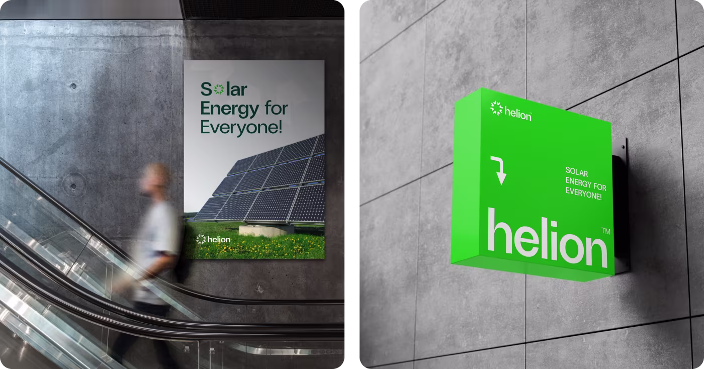 Helion brand strategy and tone definition visuals by Codeair Software Solutions