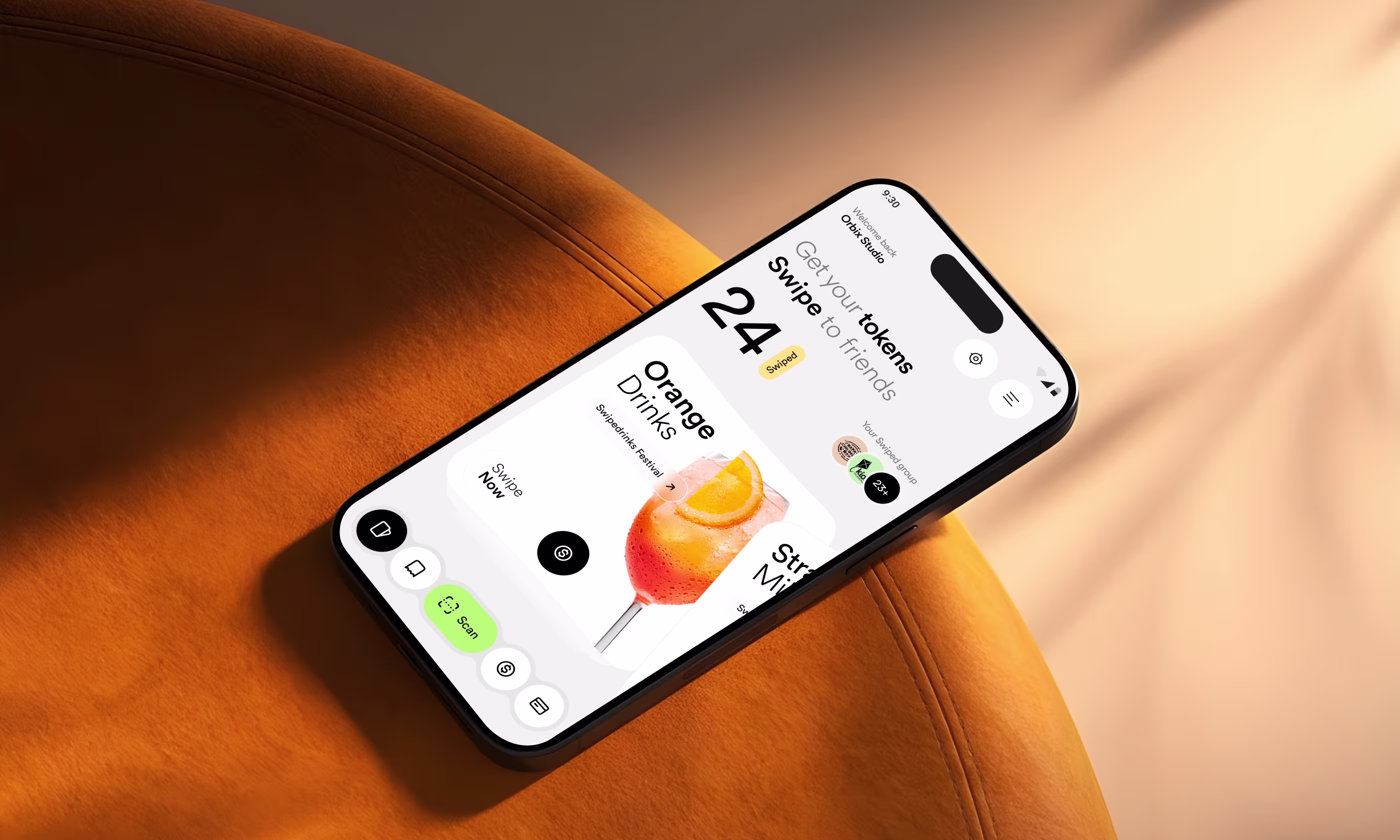 Adobe XD design tool badge for Swipe Drinks event tech app case study by Codeair Software Solutions