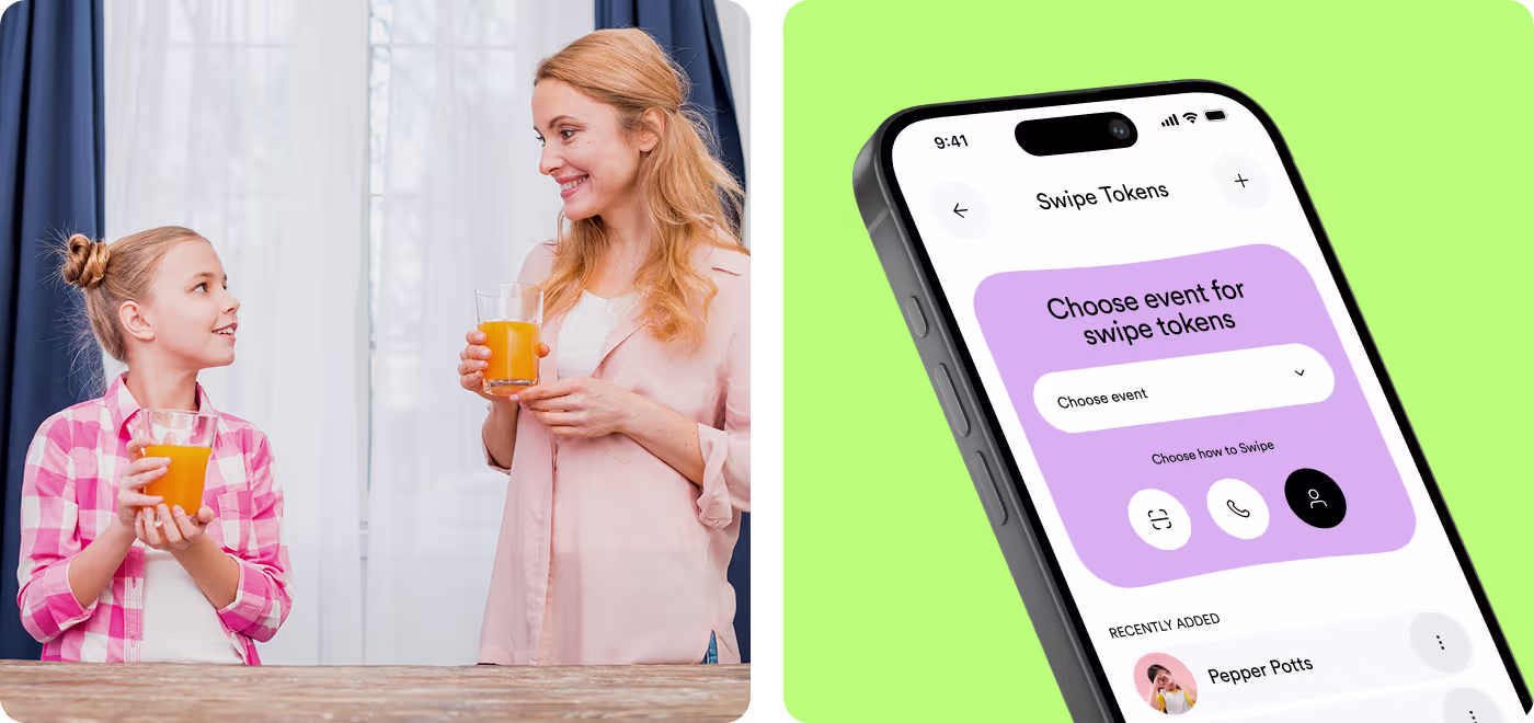Swipe Drinks token top-up and payment screen by Codeair Software Solutions