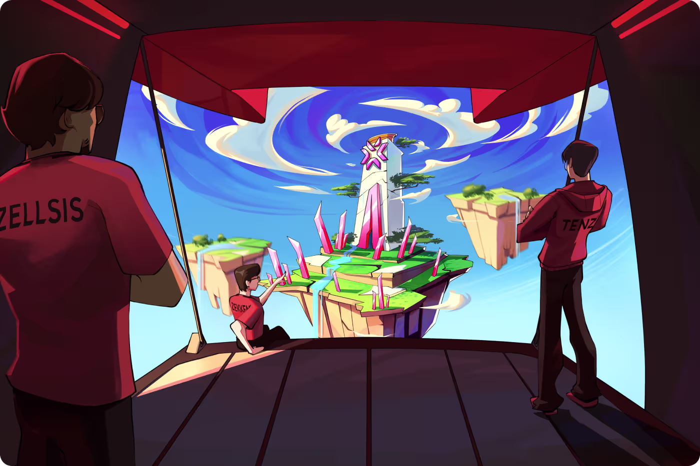 Codeair Software Solutions case study showing disconnected esports promotional visuals lacking cohesive narrative, player recognition, and consistent branding for tournament campaign