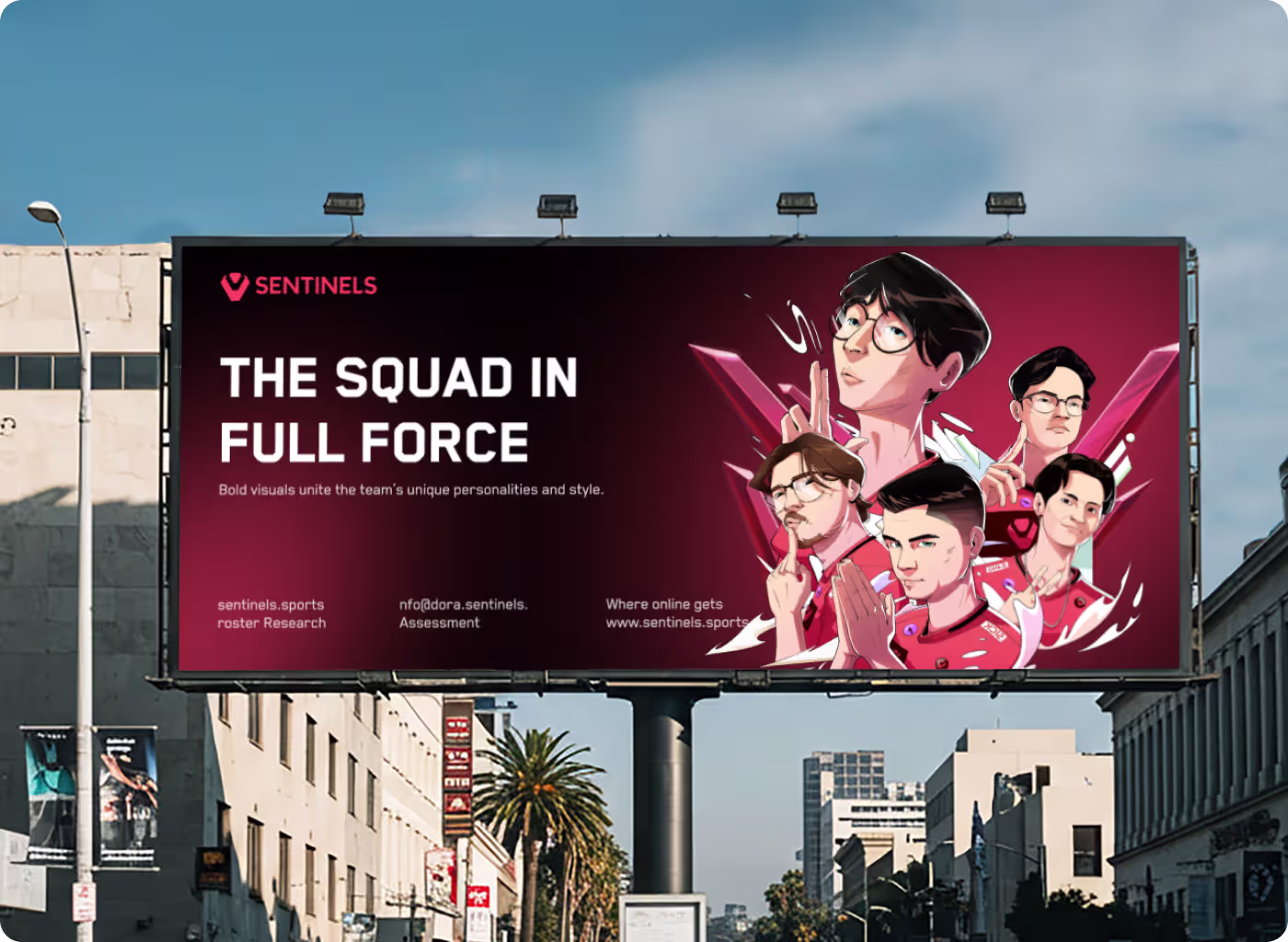 Valorant Champions Cup storyboard by Codeair Software Solutions displaying team journey from futuristic aircraft transit to competitive game arena with consistent visual narrative