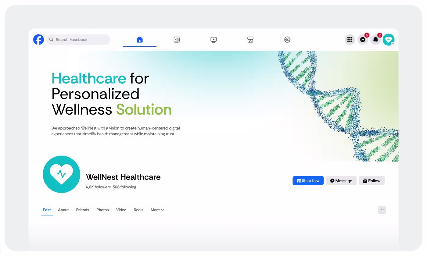 Codeair Software Solutions caregiver flow design for WellNest showing easy progress checking without searching through multiple screens
