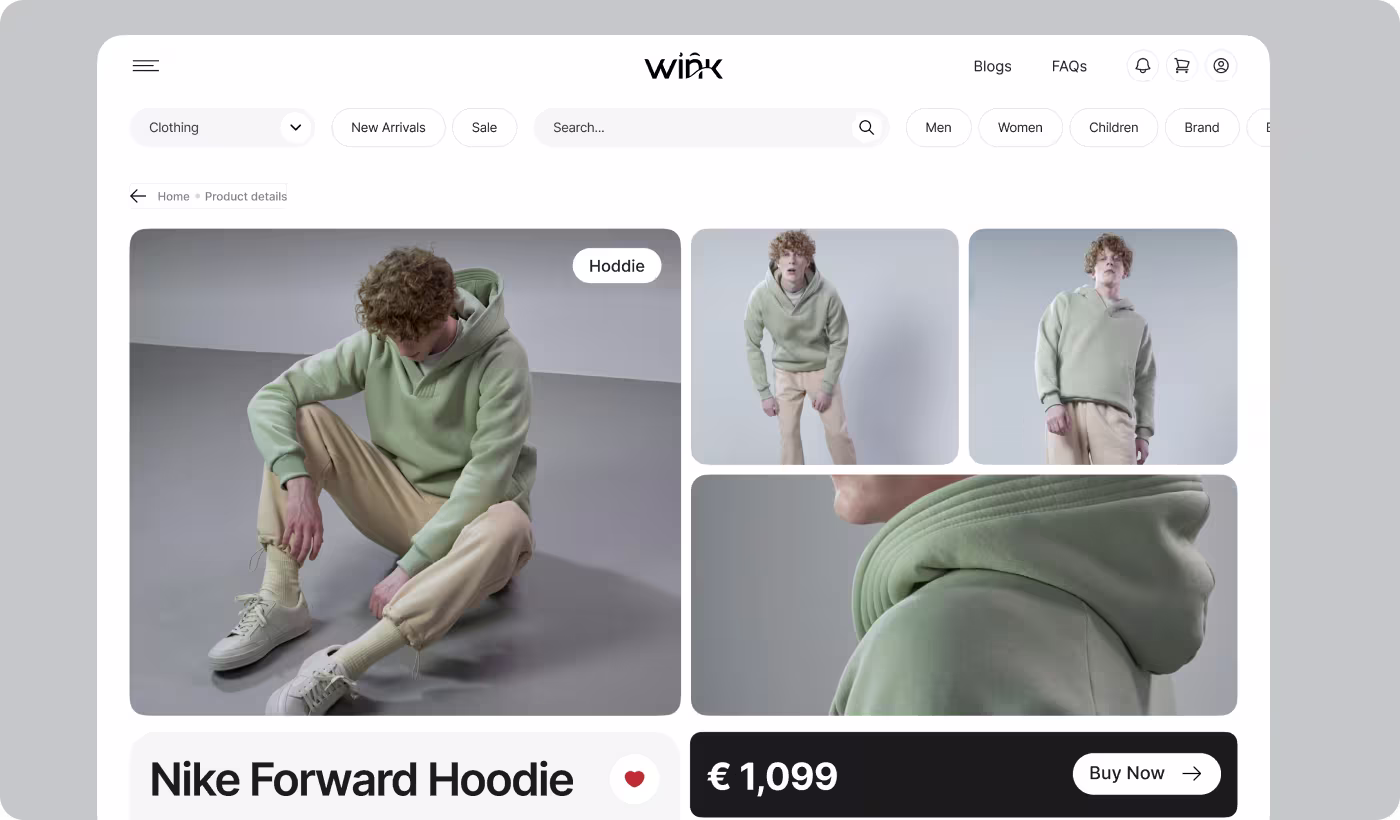 Wink fashion shopping behavior research findings by Codeair Software Solutions
