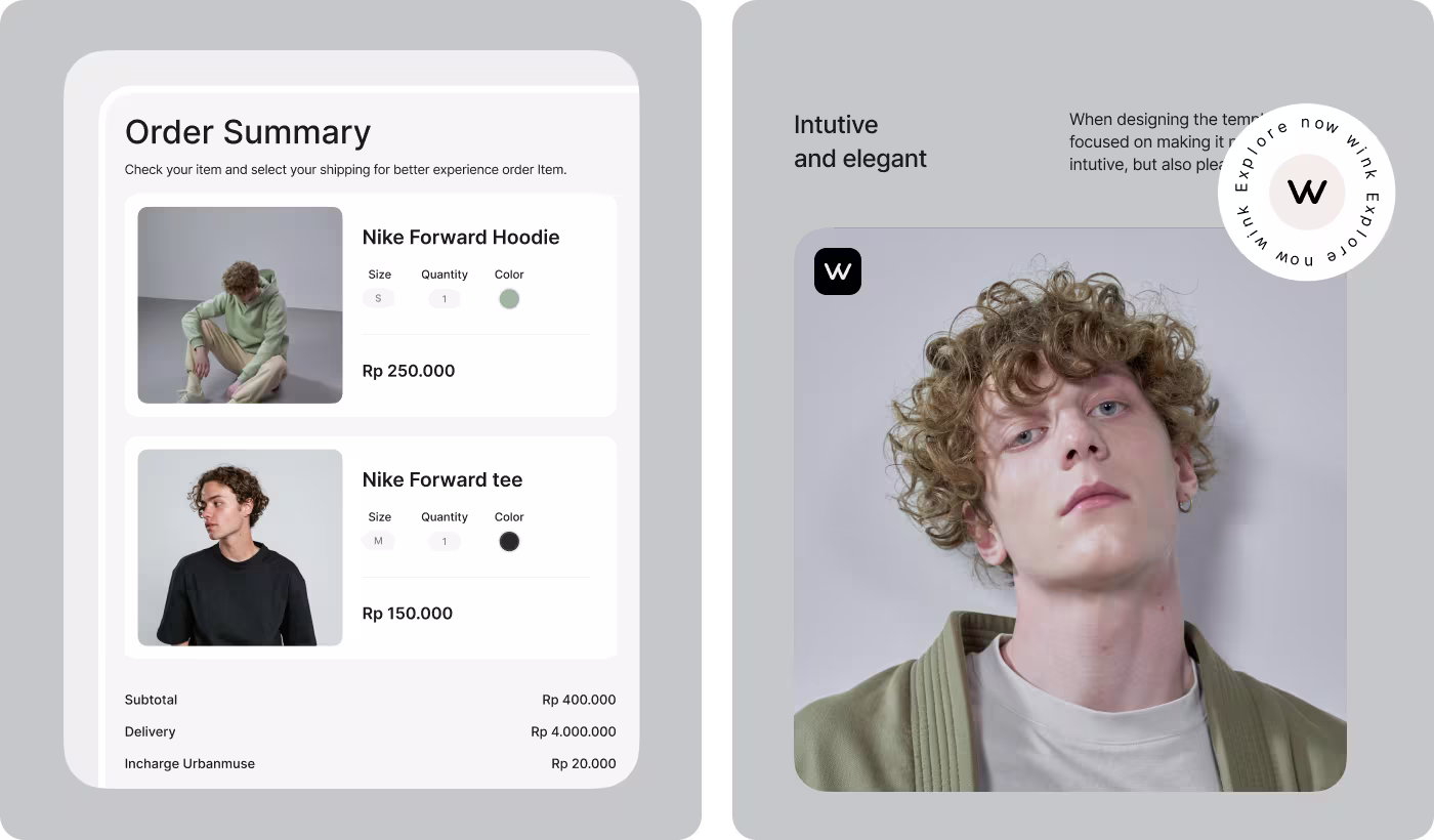 Wink navigation and category structure research by Codeair Software Solutions