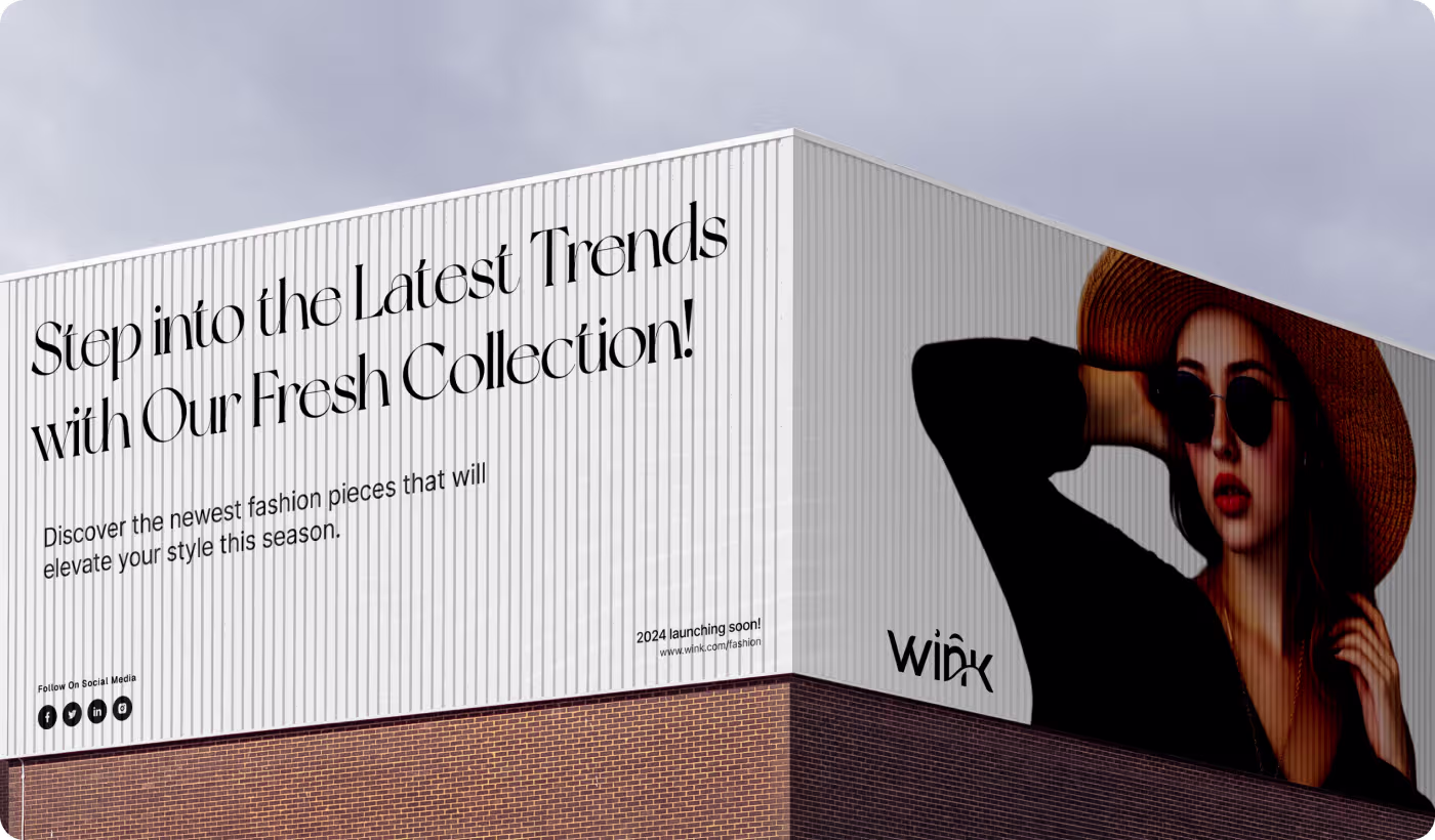 Wink fashion product listing and category page design by Codeair Software Solutions
